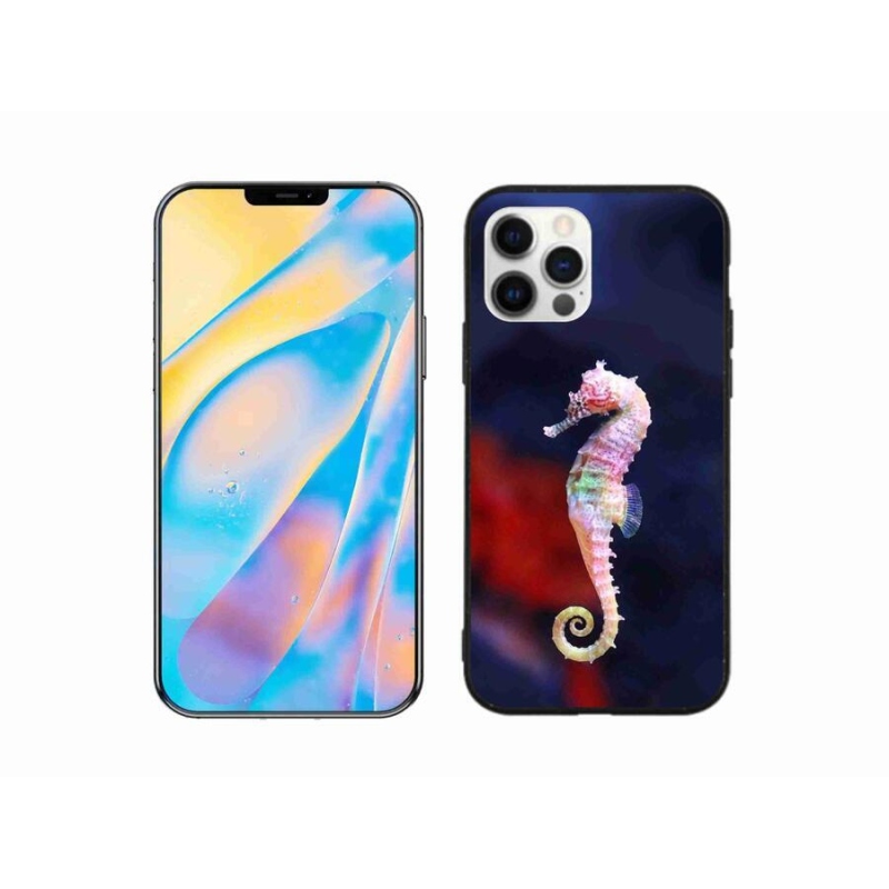 Gélový kryt mmCase na mobil iPhone 12 - morský koník