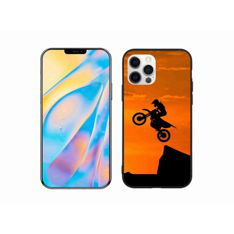 Gélový kryt mmCase na mobil iPhone 12 - motocross