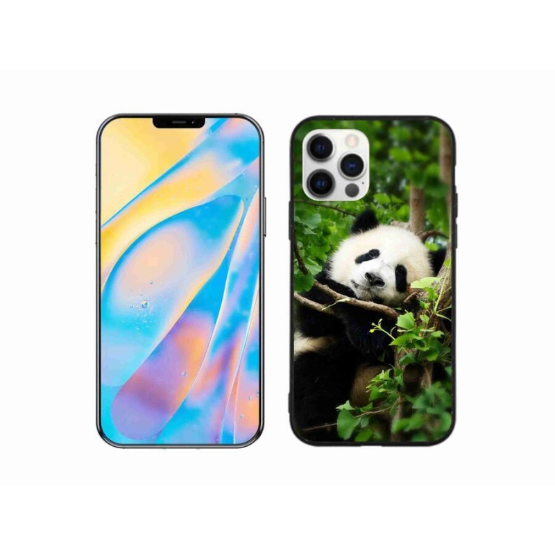 Gélový kryt mmCase na mobil iPhone 12 - panda