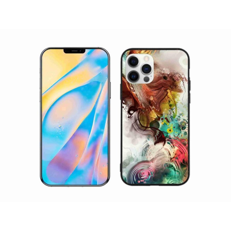 Gélový kryt mmCase na mobil iPhone 12 Pro - abstrakt 1