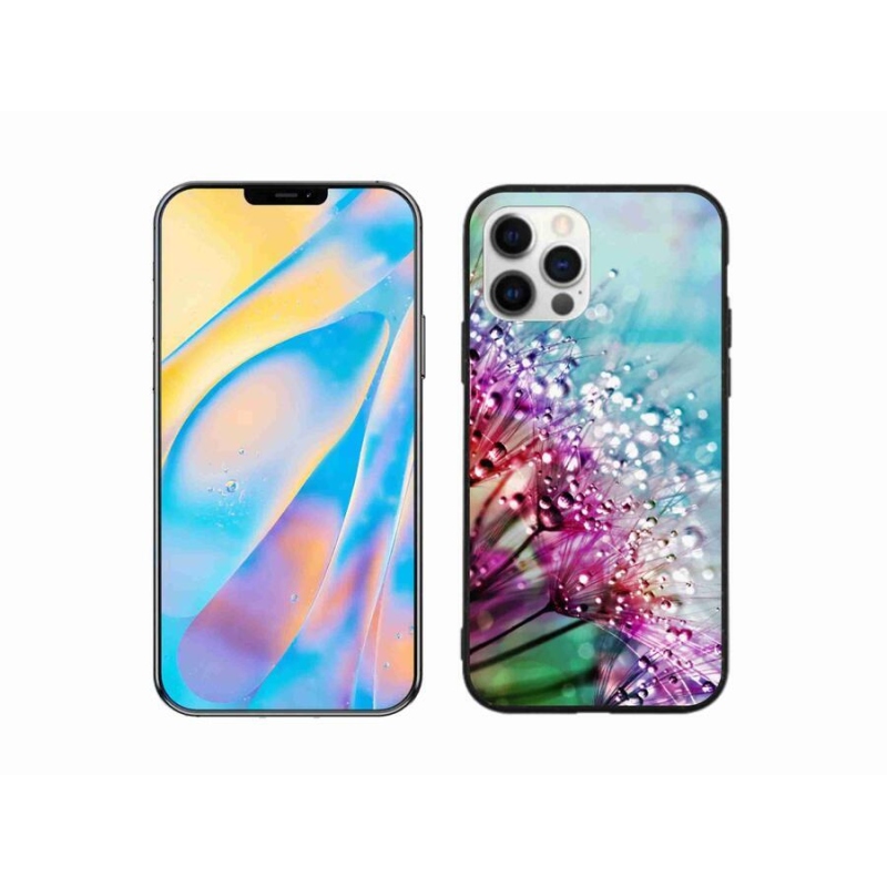 Gélový kryt mmCase na mobil iPhone 12 Pro - farebné kvety