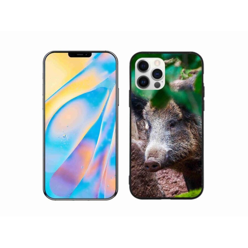 Gélový kryt mmCase na mobil iPhone 12 Pro - divoké prasa