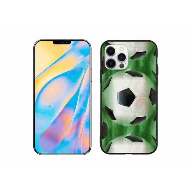 Gélový kryt mmCase na mobil iPhone 12 Pro - futbalová lopta