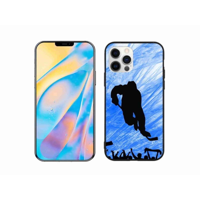 Gélový kryt mmCase na mobil iPhone 12 Pro - hokejový hráč