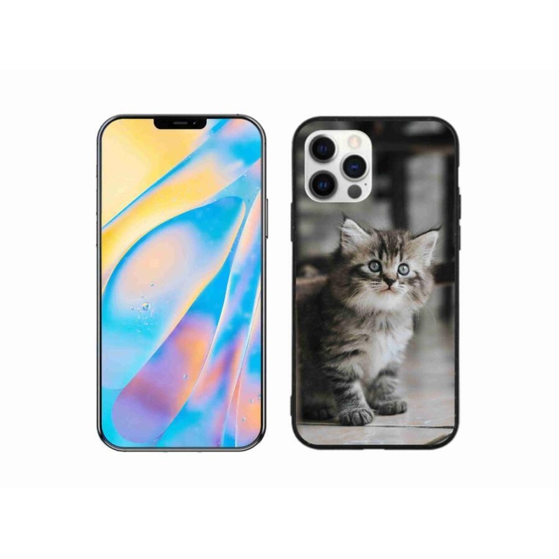 Gélový kryt mmCase na mobil iPhone 12 Pro - mačiatko