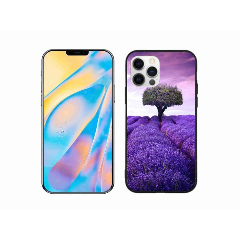 Gélový kryt mmCase na mobil iPhone 12 Pro - levanduľová lúka