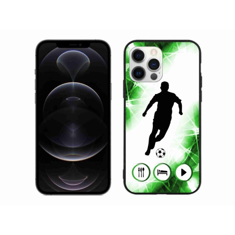 Gélový kryt mmCase na mobil iPhone 12 Pro Max - futbalista