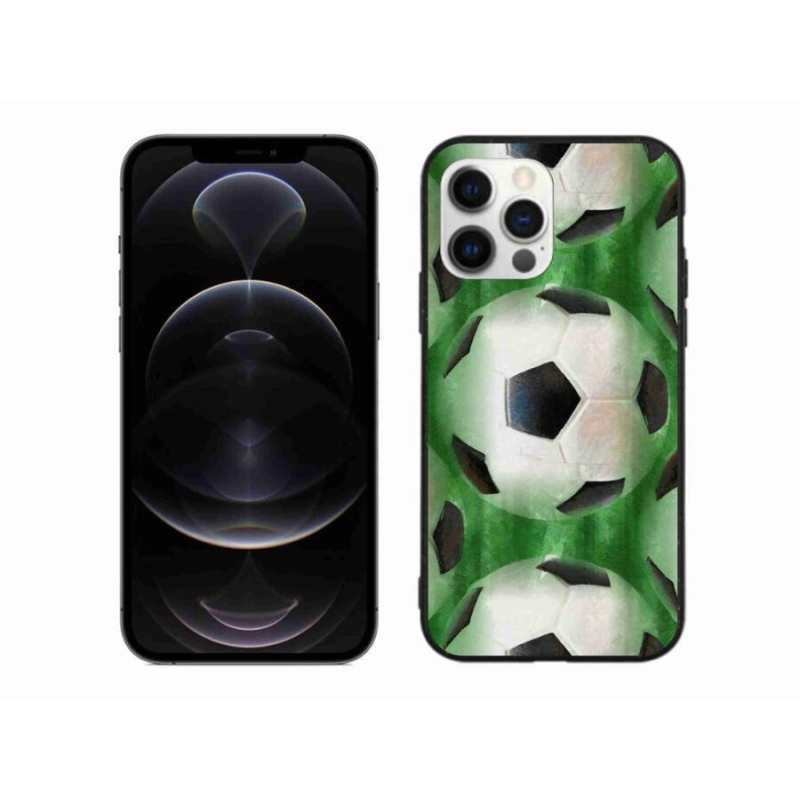 Gélový kryt mmCase na mobil iPhone 12 Pro Max - futbalová lopta