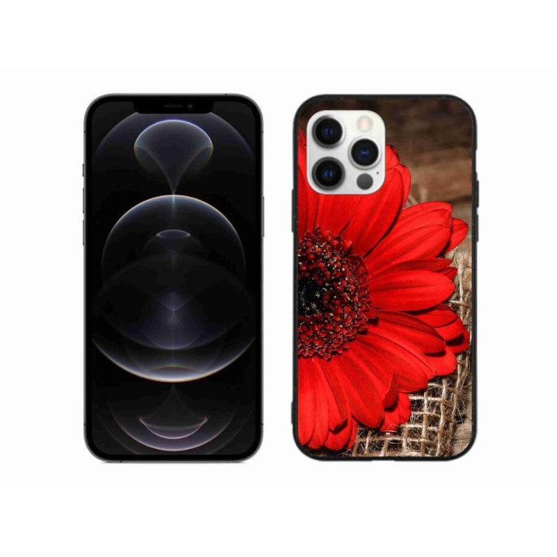 Gélový kryt mmCase na mobil iPhone 12 Pro Max - gerbera