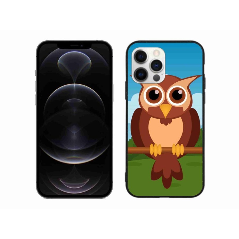 Gélový kryt mmCase na mobil iPhone 12 Pro Max - kreslená sova