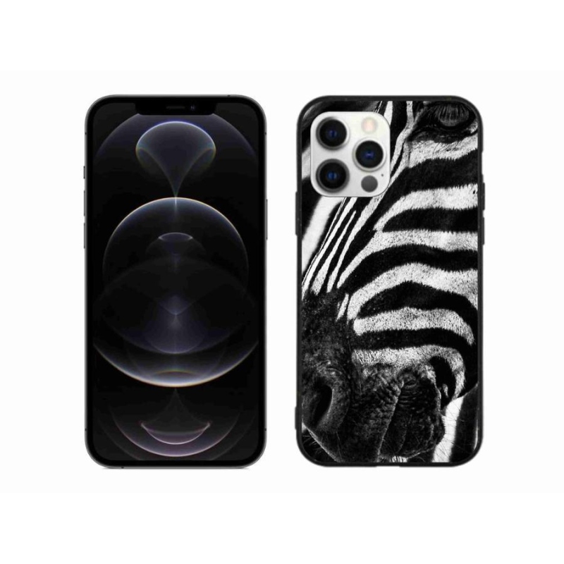 Gélový kryt mmCase na mobil iPhone 12 Pro Max - zebra
