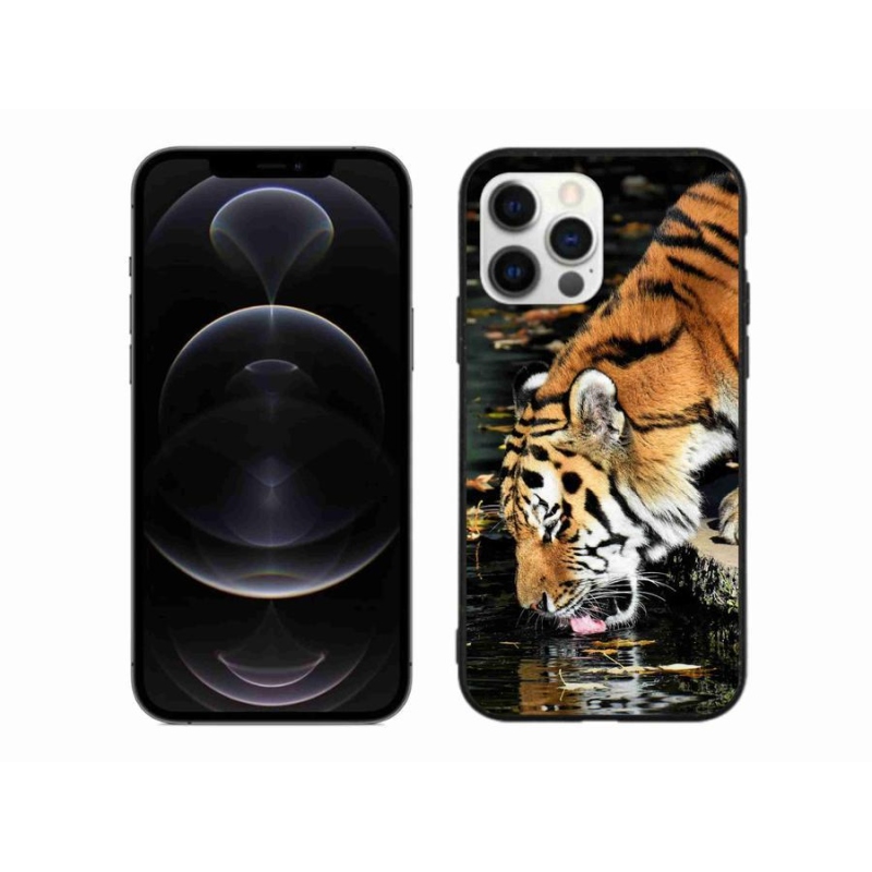 Gélový kryt mmCase na mobil iPhone 12 Pro Max - smädný tiger