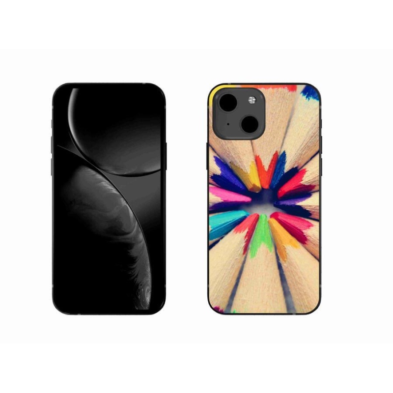 Gélový kryt mmCase na mobil iPhone 13 6.1 - pastelky