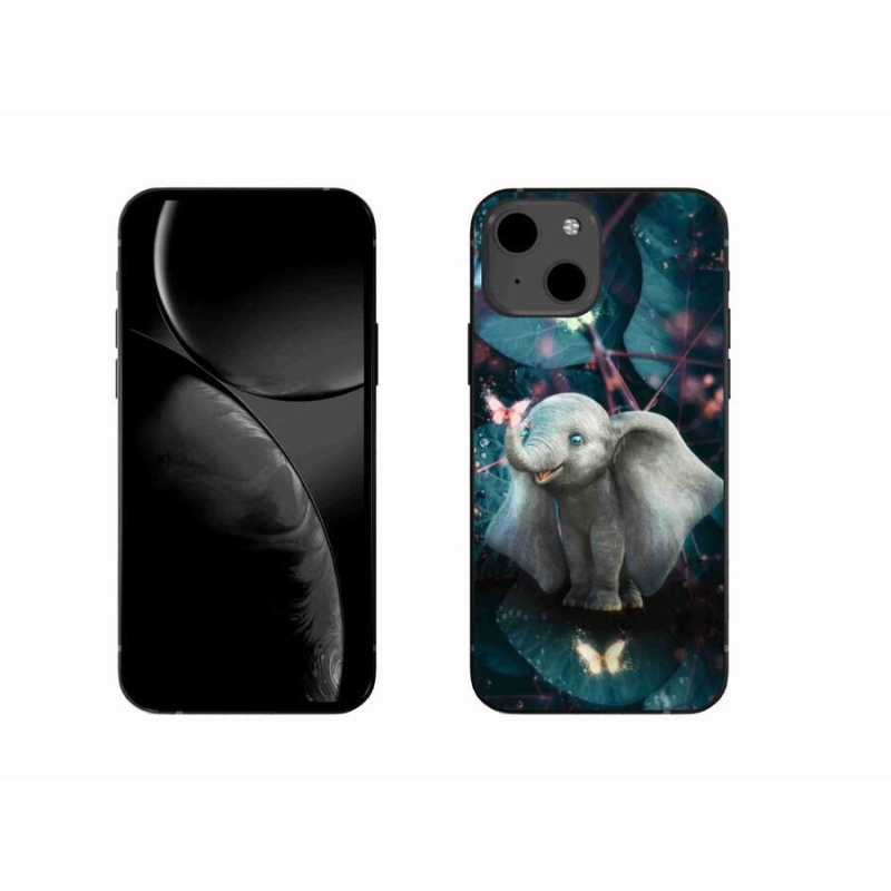 Gélový kryt mmCase na mobil iPhone 13 6.1 - roztomilý slon