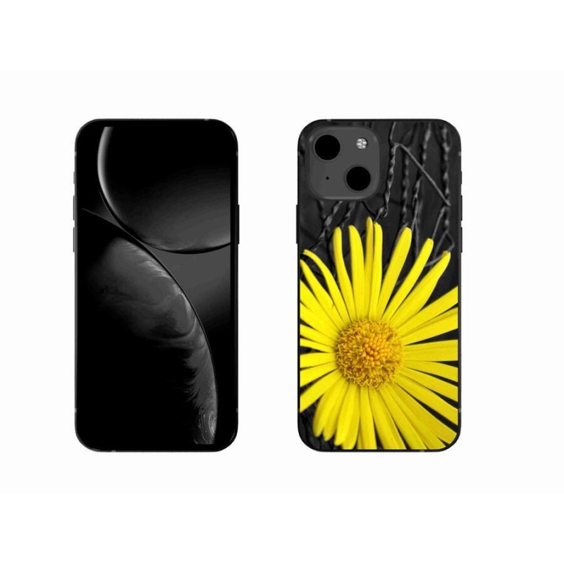 Gélový kryt mmCase na mobil iPhone 13 6.1 - žltý kvet