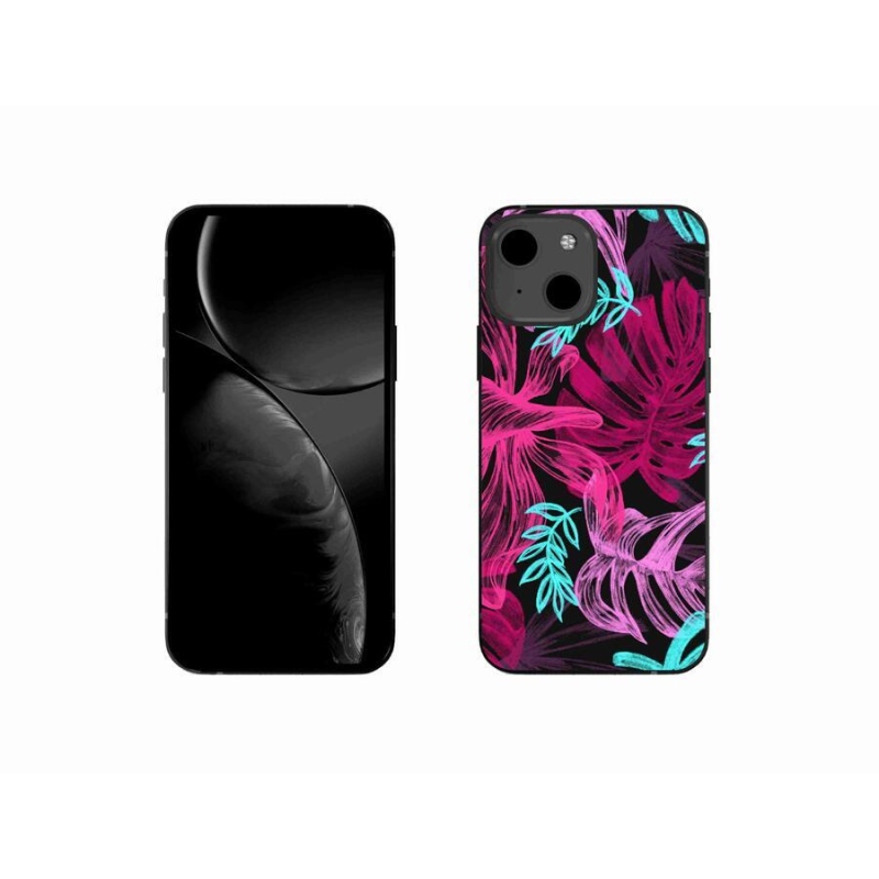 Gélový kryt mmCase na mobil iPhone 13 mini 5.4 - kvety 1