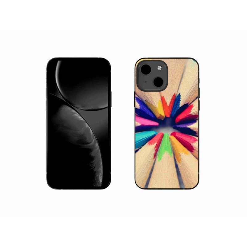 Gélový kryt mmCase na mobil iPhone 13 mini 5.4 - pastelky