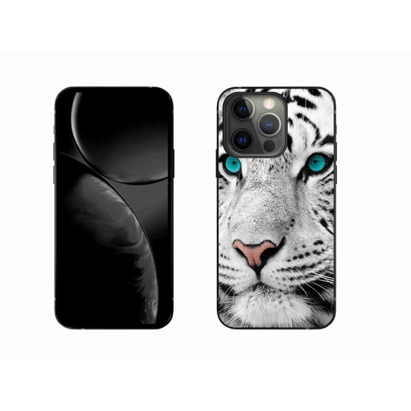 Gélový kryt mmCase na mobil iPhone 13 Pro 6.1 - biely tiger