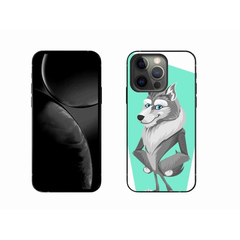 Gélový kryt mmCase na mobil iPhone 13 Pro 6.1 - kreslený vlk