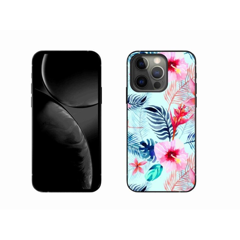 Gélový kryt mmCase na mobil iPhone 13 Pro 6.1 - kvety