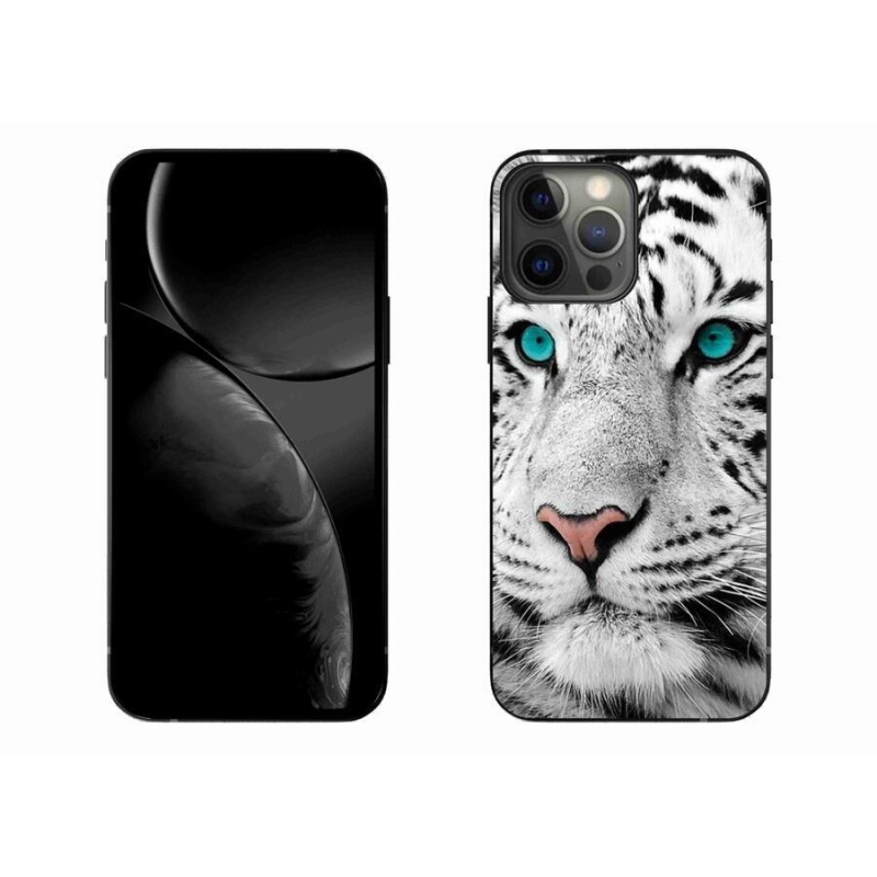 Gélový kryt mmCase na mobil iPhone 13 Pro Max 6.7 - biely tiger