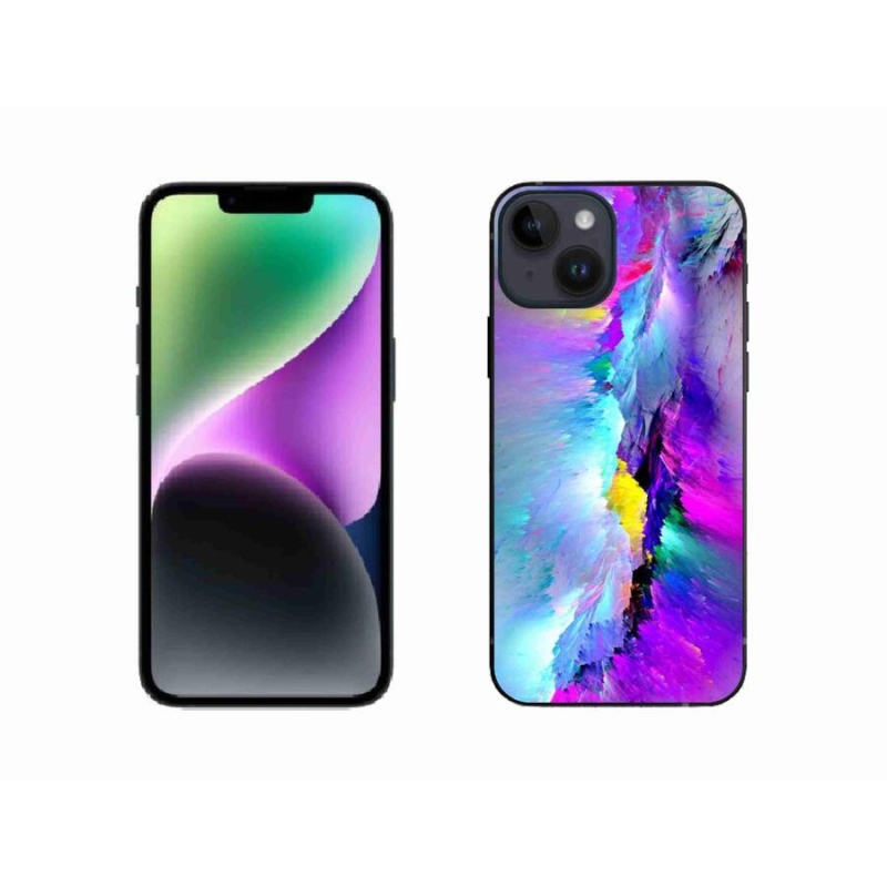 Gélový kryt mmCase na mobil iPhone 14 - abstrakt