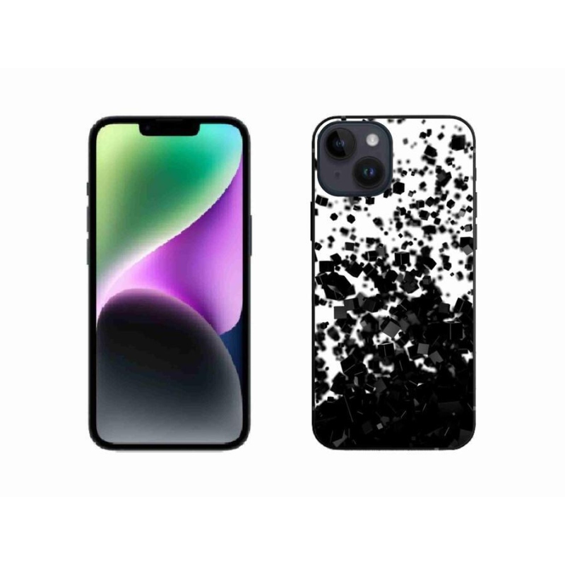 Gélový kryt mmCase na mobil iPhone 14 - abstraktný vzor 1