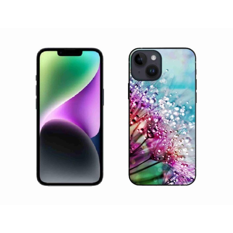 Gélový kryt mmCase na mobil iPhone 14 - farebné kvety