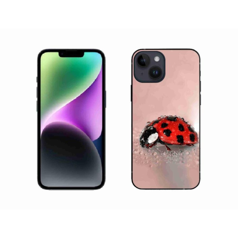 Gélový kryt mmCase na mobil iPhone 14 - lienka