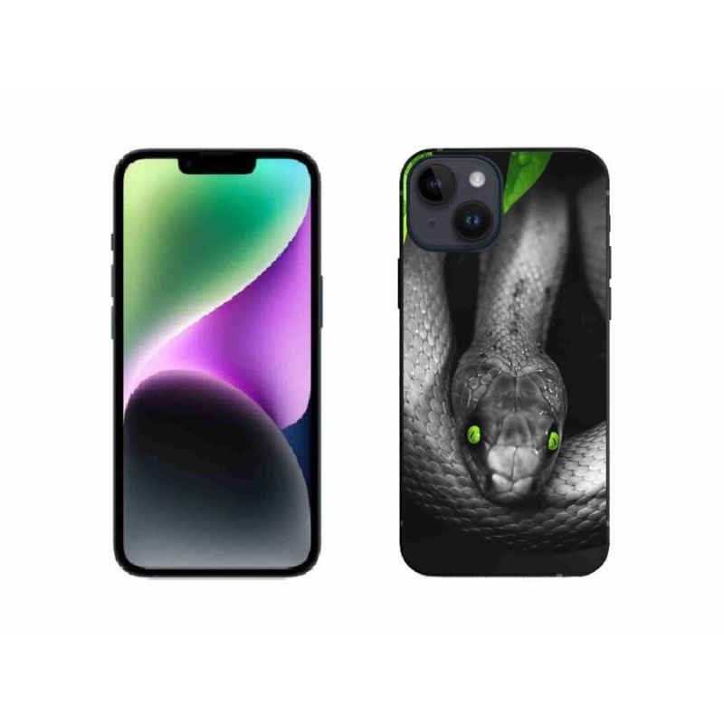 Gélový kryt mmCase na mobil iPhone 14 - had