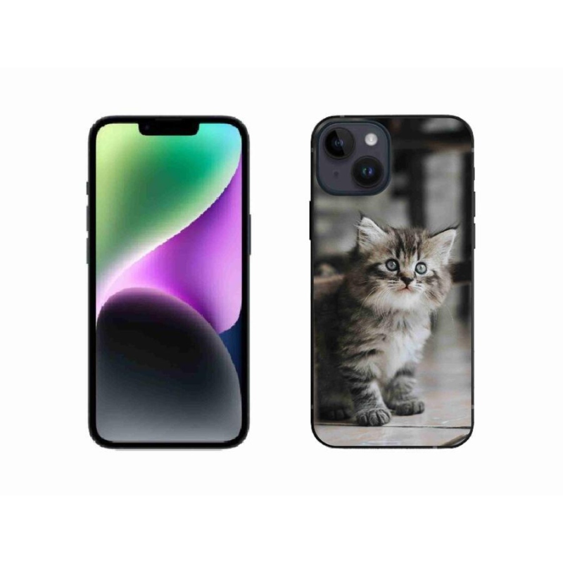 Gélový kryt mmCase na mobil iPhone 14 - mačiatko