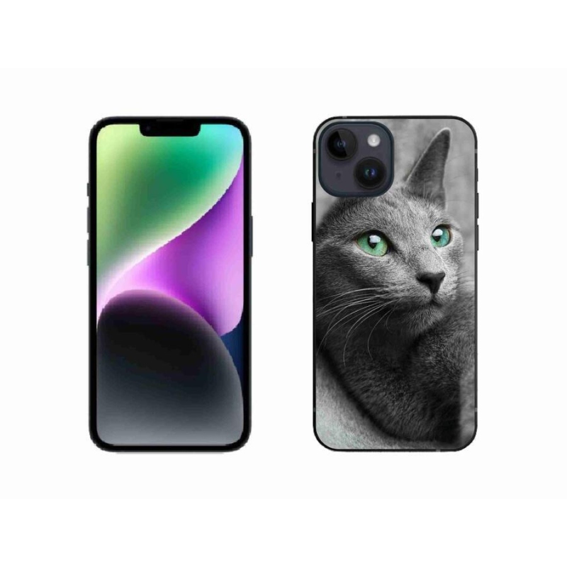 Gélový kryt mmCase na mobil iPhone 14 - mačka 2
