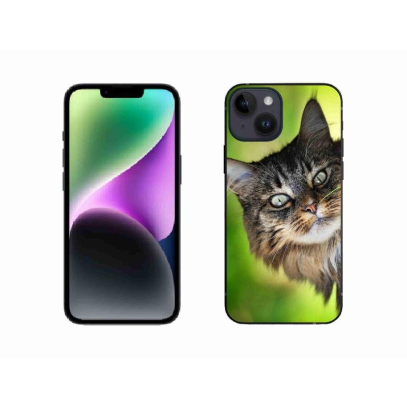 Gélový kryt mmCase na mobil iPhone 14 - mačka 3