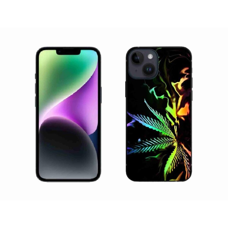 Gélový kryt mmCase na mobil iPhone 14 - konope 2