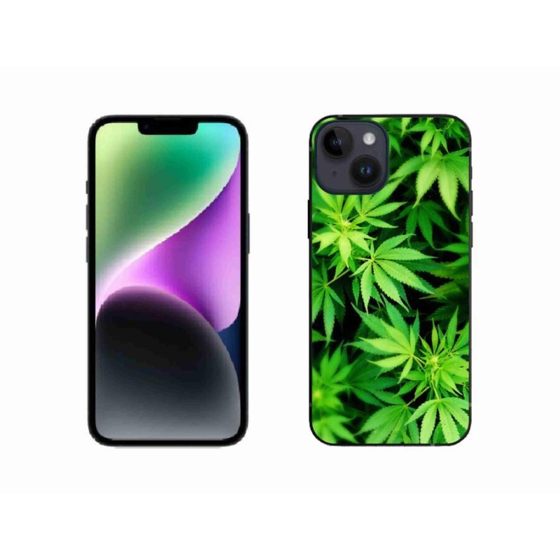 Gélový kryt mmCase na mobil iPhone 14 - konope 3