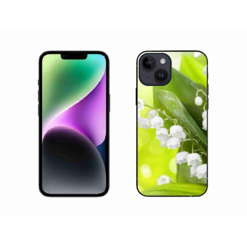 Gélový kryt mmCase na mobil iPhone 14 - konvalinka