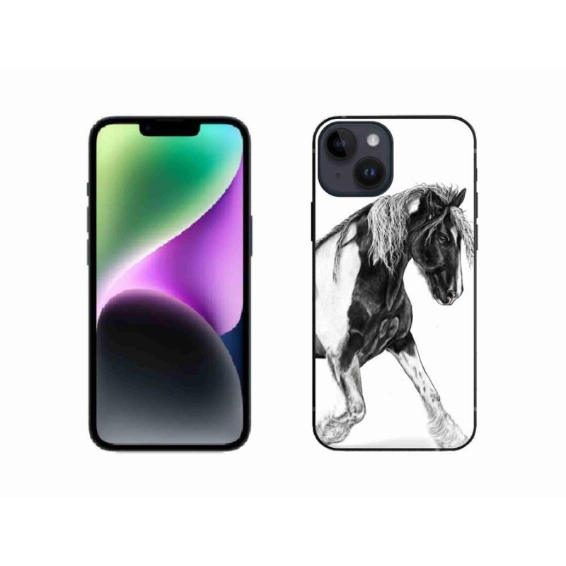Gélový kryt mmCase na mobil iPhone 14 - kôň