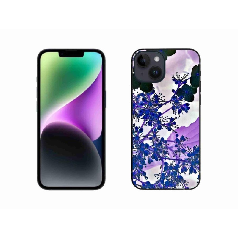 Gélový kryt mmCase na mobil iPhone 14 - kvet hortenzie