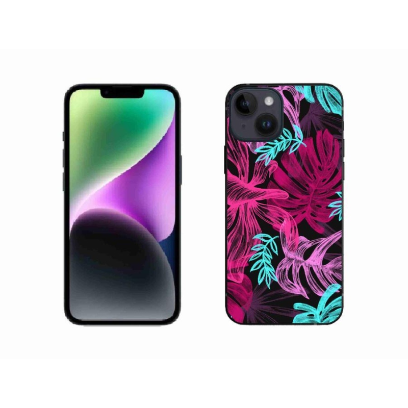 Gélový kryt mmCase na mobil iPhone 14 - kvety 1
