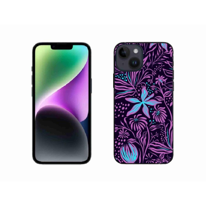 Gélový kryt mmCase na mobil iPhone 14 - kvety 2