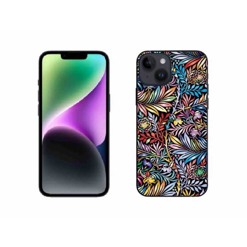 Gélový kryt mmCase na mobil iPhone 14 - kvety 5