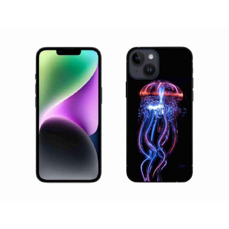 Gélový kryt mmCase na mobil iPhone 14 - medúza