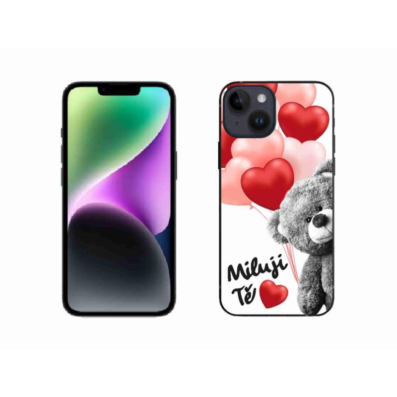 Gélový kryt mmCase na mobil iPhone 14 - milujem Ťa
