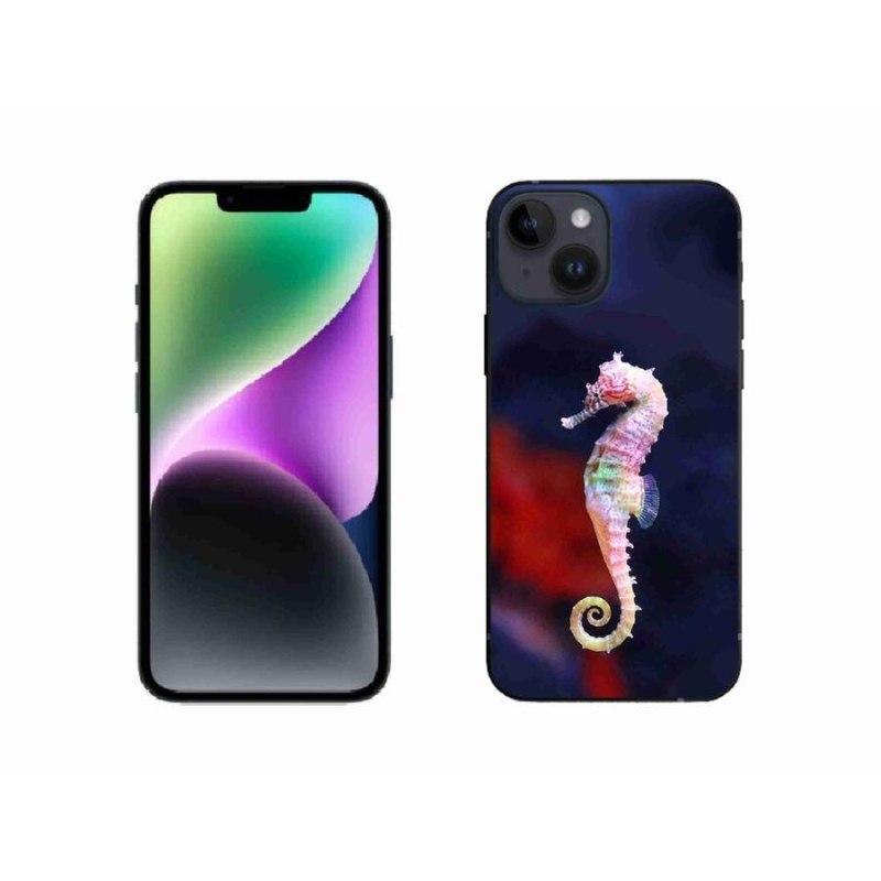 Gélový kryt mmCase na mobil iPhone 14 - morský koník