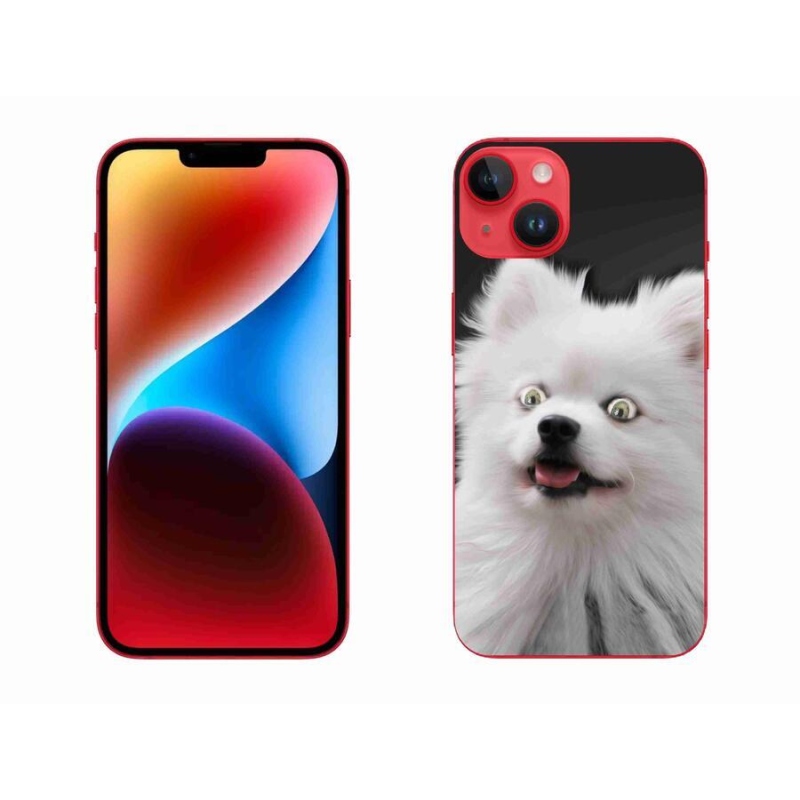 Gélový kryt mmCase na mobil iPhone 14 Plus - biely špic