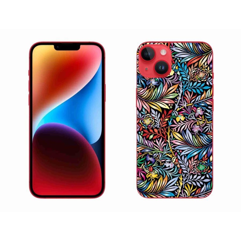 Gélový kryt mmCase na mobil iPhone 14 Plus - kvety 5