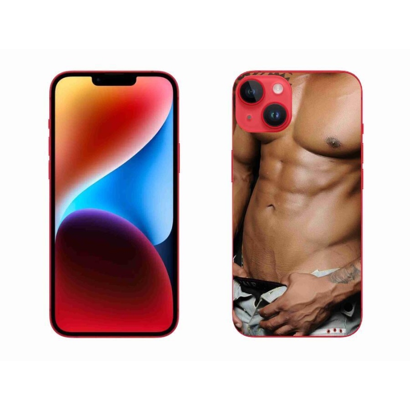 Gélový kryt mmCase na mobil iPhone 14 Plus - sexy muž