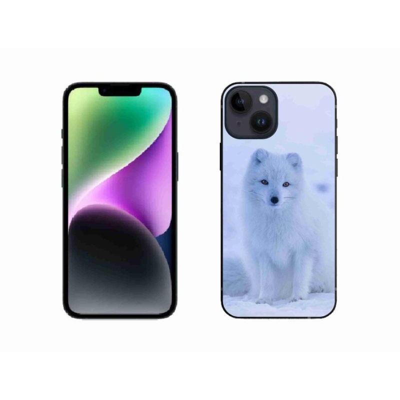 Gélový kryt mmCase na mobil iPhone 14 - polárna líška