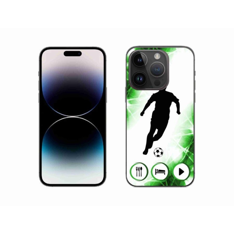 Gélový kryt mmCase na mobil iPhone 14 Pro 6.1 - futbalista