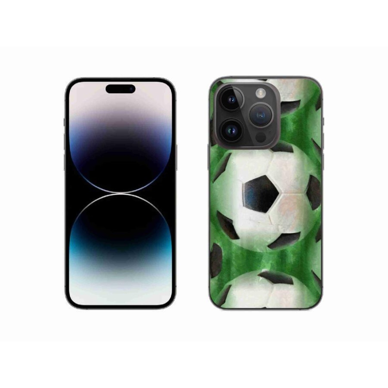 Gélový kryt mmCase na mobil iPhone 14 Pro 6.1 - futbalová lopta
